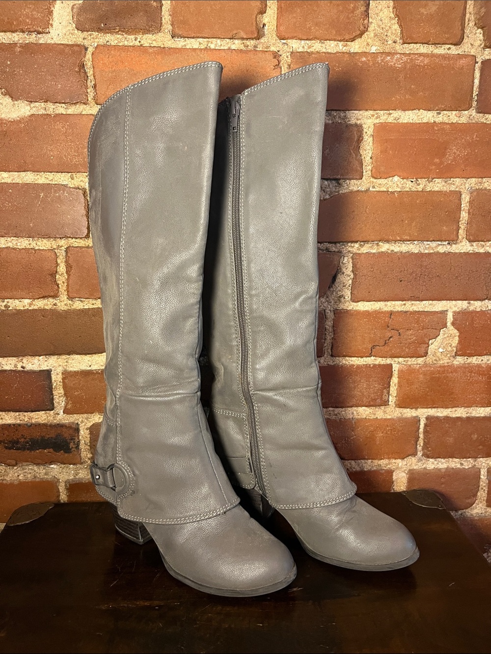 Fergalicious Gray Riding Boots